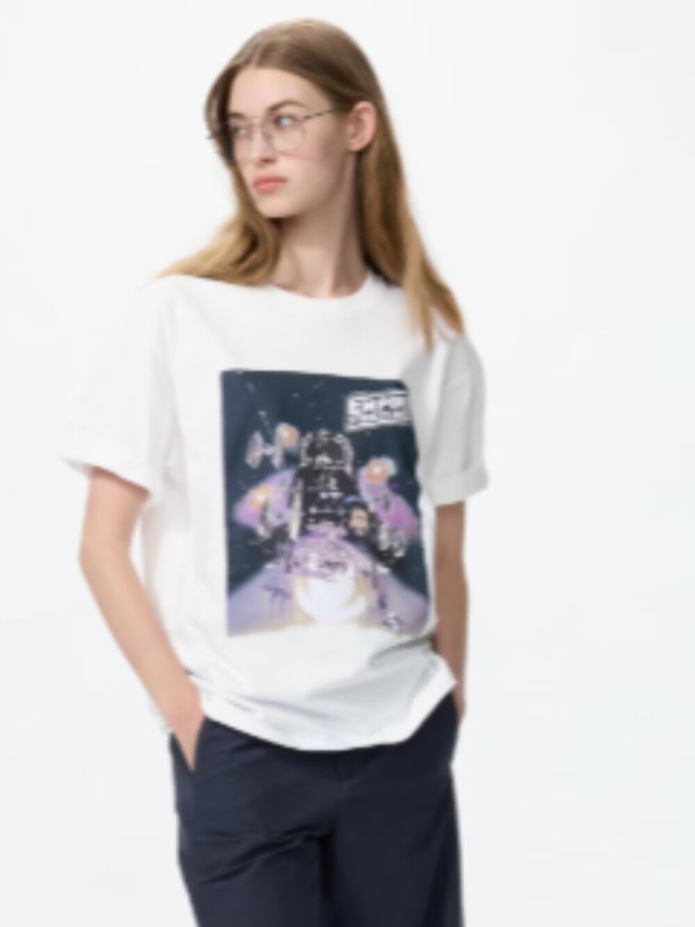 NEW Uniqlo Unisex Star Wars UT Empire Strikes Back Graphic White Medium T-Shirt
